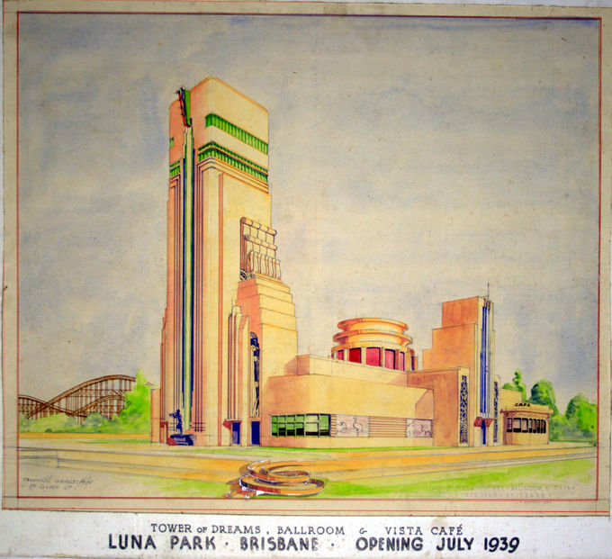 Cloudland Luna Park concept drawing 1939
